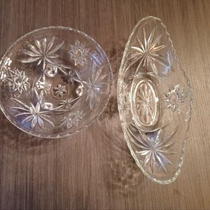 Glass serving dishes
